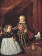 Diego Velazquez Le Prince Baltasar Carlos avec son nain (df02) Spain oil painting reproduction